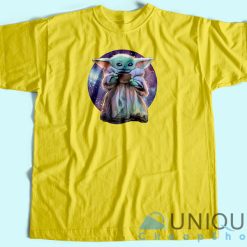 Baby Yoda Want Soup Galaxy T Shirt