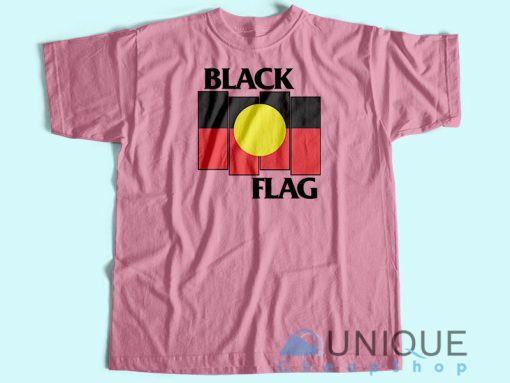 Black Flag X Aboriginal Flag T shirt