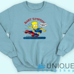 Bart Simpson Skateboard Sweatshirt