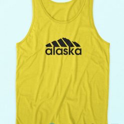 Buy It Now Alaska Adidas Logo Parody Yellow Tank Top Cheap