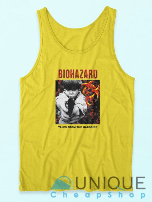 Biohazard Tales From The Hard Side Yellow Tank Top