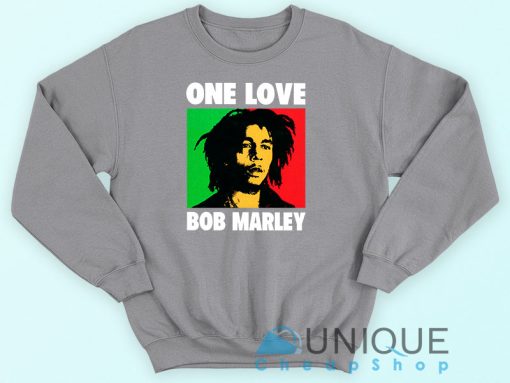 Bob Marley One Love Grey Sweatshirt