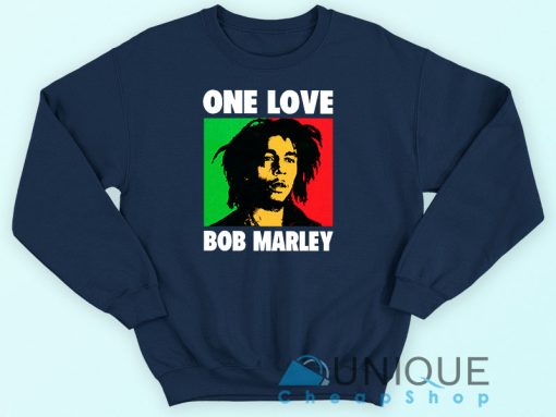 Bob Marley One Love Navy Sweatshirt