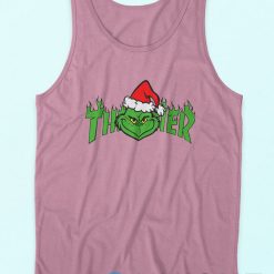 The Grinch Christmas Pink Tank Tops Cheap