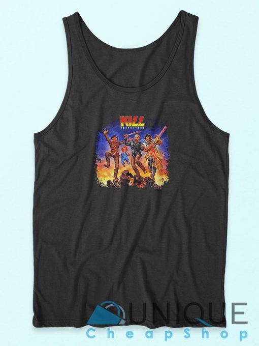 Kill Destroyers Horror Characters Tank Top Black