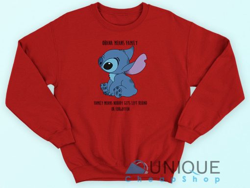 Disney Stitch Red Sweatshirt
