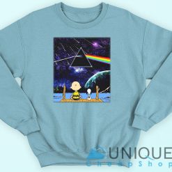Snoopy And Charlie Brown Pink Floyd Dark Side Of The Moon Sweatshirt