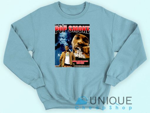 R.I.P Pop Smoke Blue Sweatshirt