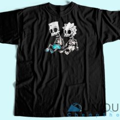Bart and Lisa Skeleton T-Shirt