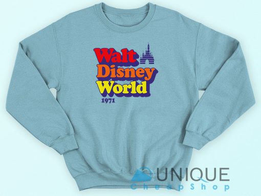 Vintage Walt Disney World 1971 Sweatshirt Blue