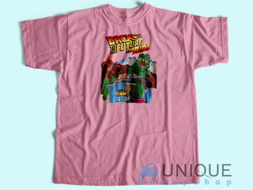 Back To The Future Universal Studio Unique Cheap T-shirt Pink