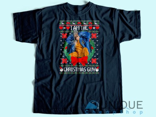 Billie Eilish The Christmas T-Shirt Navy