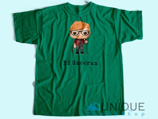 Ed Sheeran Cartoon T-Shirt Green