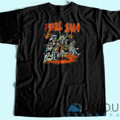 Pearl Jam Halloween T-Shirt Black Color