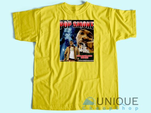Pop Smoke T-shirt Unisex Custom Tee Shirt Printing