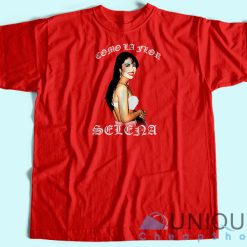Selena Como La Flor Vintage T-shirt Red