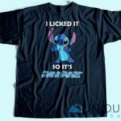 Stitch I Licked T-Shirt Navy