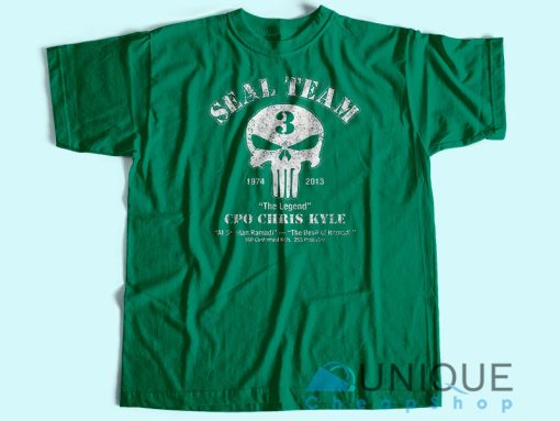 Chris Kyle Seal Team T-Shirt Green