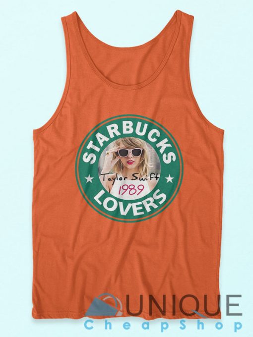 Starbucks Lovers Taylor Swift Tank Top Orange