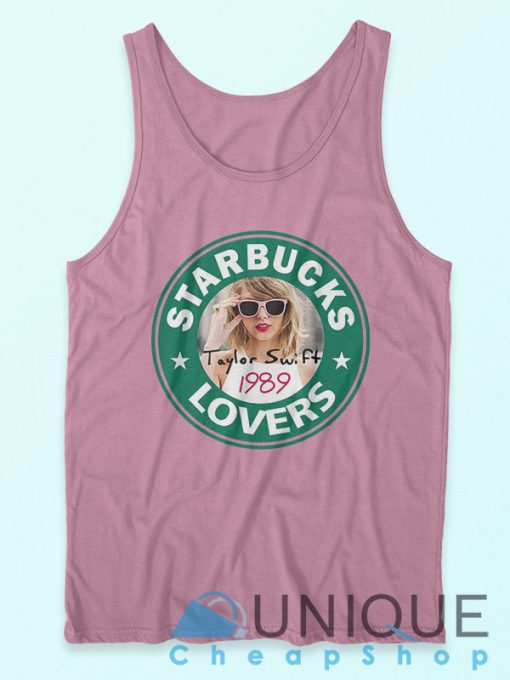 Starbucks Lovers Taylor Swift Tank Top Pink