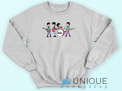 The Beatles Cartoon Rock Band Sweatshirt