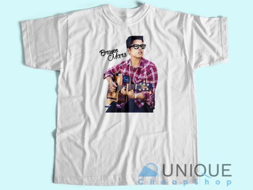 Bruno Mars Playing Guitar T-Shirt