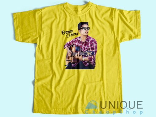 Bruno Mars Playing Guitar T-Shirt