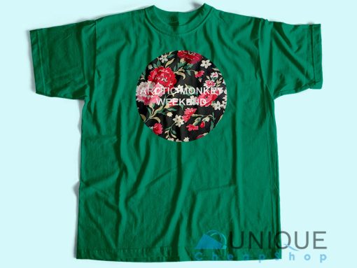 Arctic Monkeys Flowers Logo T-Shirt