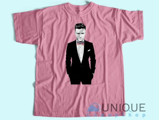 Justin Timberlake Suit And Tie Flag American T-Shirt