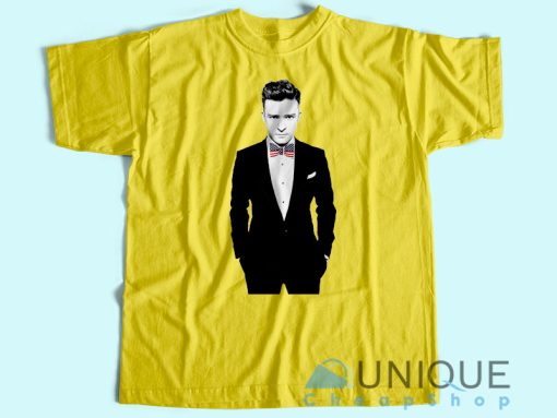 Justin Timberlake Suit And Tie Flag American T-Shirt