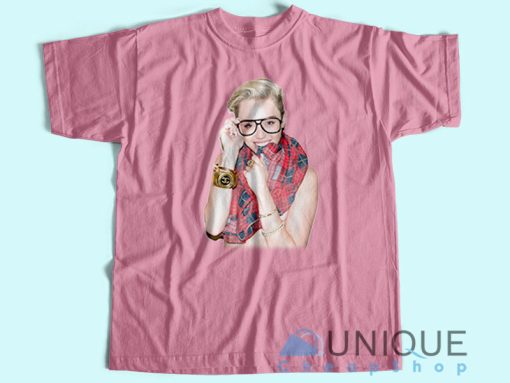 Sexy Miley Cyrus T-Shirt Pinkl