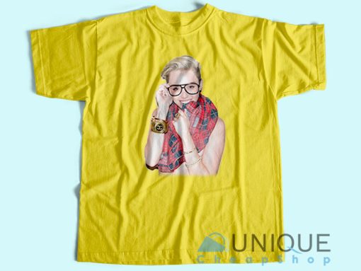 Sexy Miley Cyrus T-Shirt Yellow
