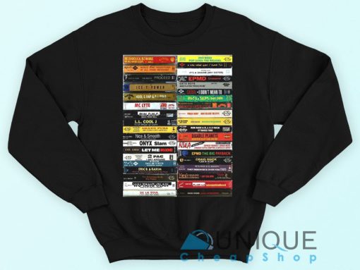 90's Hip Hop Cassette Tapes Sweatshirt