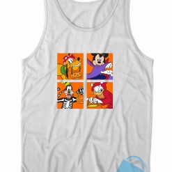Halloween Mickey Friends Costume Tank Top Color White