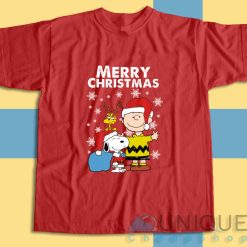 Charlie Brown Christmas T-Shirt Color Red