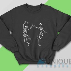 Dancing Skeletons Day of the Dead Halloween Sweatshirt