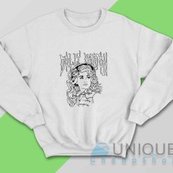 Dolly Parton Metalcore Sweatshirt Color White