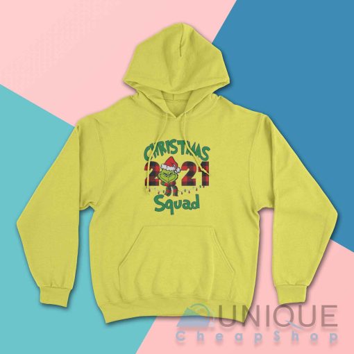 Family Christmas Squad Hoodie Color Yellow