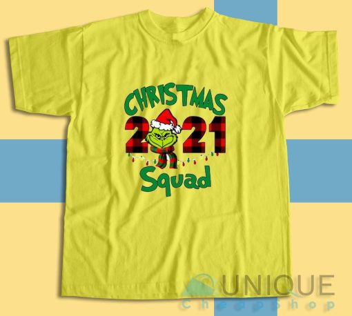 Family Christmas Squad T-Shirt Color Yellow