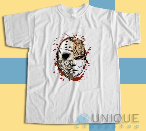 Freddy Krueger Horror T-Shirt Color White