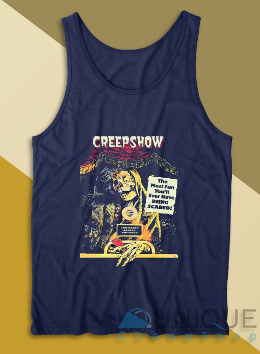 Jolting Tales Of Horror Tank Top Color Navy