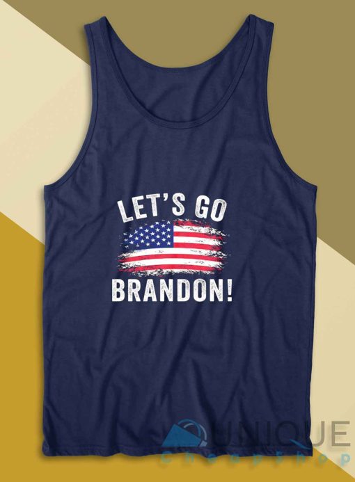 Lets Go Brandon Anti Joe Biden Tank Top Color Navy