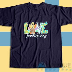 Love Thanksgiving T-Shirt Color Navy