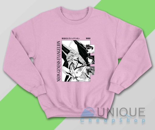 Neon Genesis Evangelion Sweatshirt Color Pink