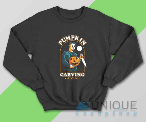 Pumpkin Carving With Michael Sweatshirt