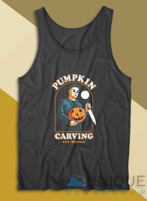 Pumpkin Carving With Michael Tank Top