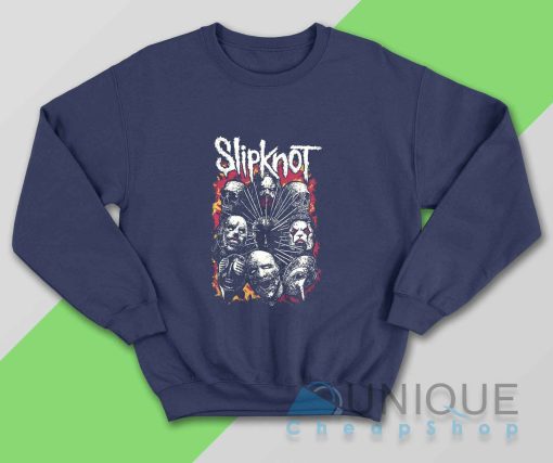 Slipknot Heavy Metal Sweatshirt Color Navy