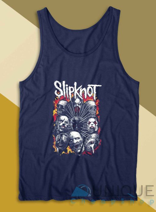 Slipknot Heavy Metal Tank Top Color Navy