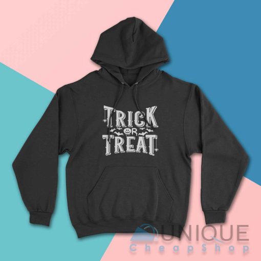 Trick Or Treat Halloween Hoodie Color Black