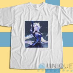 Anime Girl Iseria Epic Seven T-Shirt Color White